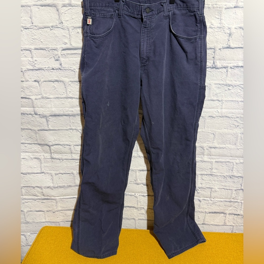 Men’s Carhartt Navy Work Pants, Size 36x34